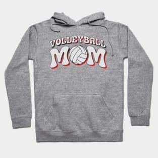 Volleyball Mom Halftone Retro Hoodie